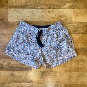 lululemon athletica White and Black Athletic Shorts